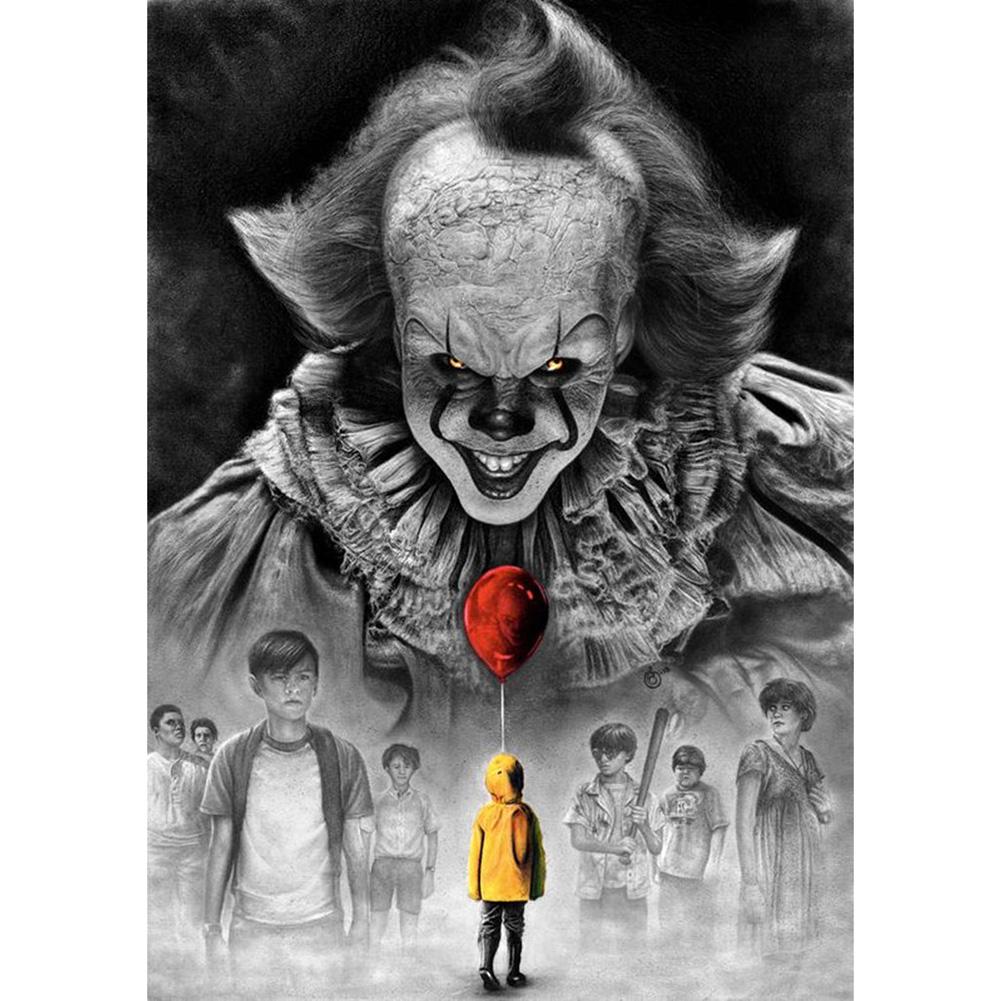 

30*40CM - Clown - Round Drill Diamond Painting, 501 Original