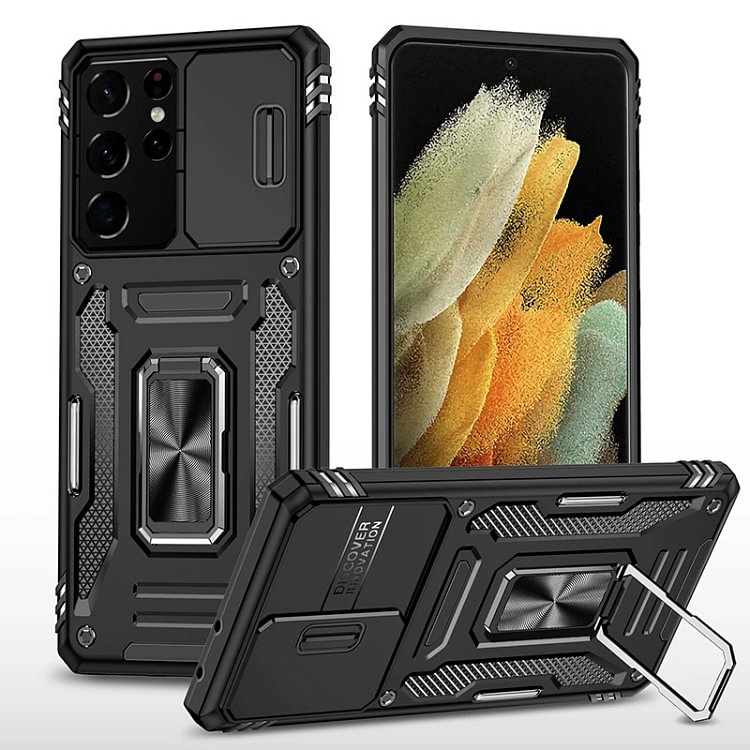 Multi-Functional Ring Kickstand Phone Case for Samsung Galaxy S26 Ultra
