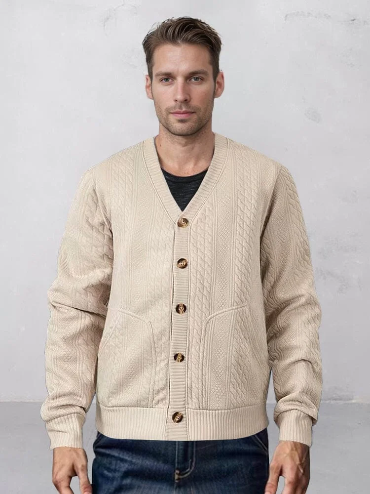 Soft Utility Jacquard Cardigan QueenFunky