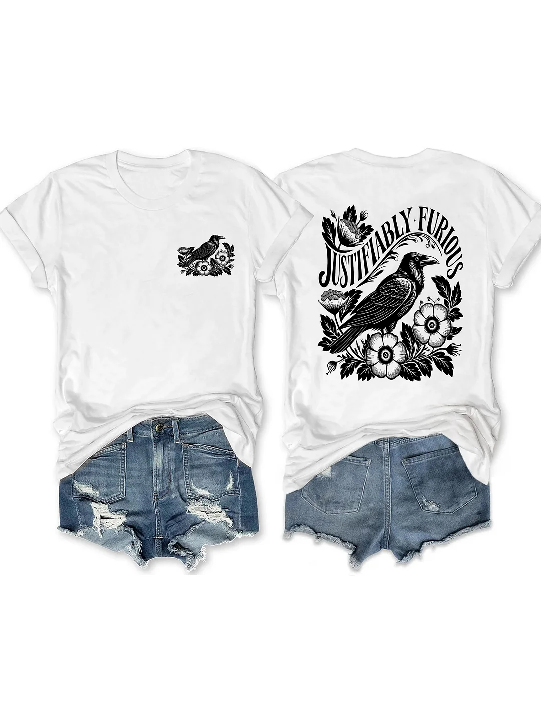 Justifiably Furious Raven T-shirt