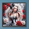 White Hair Dress Beauty-Special Shaped Diamond Painting