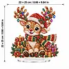 DIY Pearl Diamond Painting Acrylic Stand, Christmas Double-Sided Printed Tabletop Decoration, Special Shaped Diamond Art Craft Kit for Home Decor
