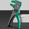 Duckbill Type Decrustation Plier Adjustable Wire Stripper Cutter for Flat Wire