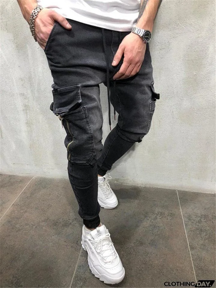 Men's Cool Style Casual Denim Pants