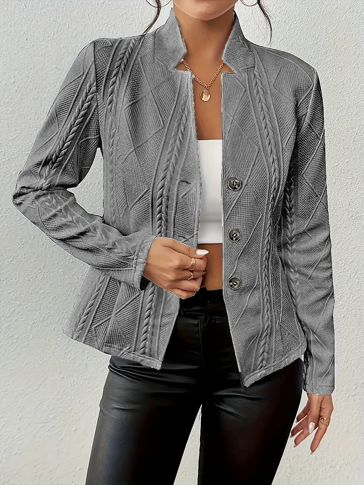 Knopf-Muster Blazer