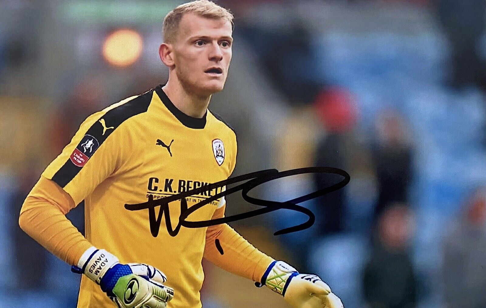 Adam Davies Genuine Hand Signed Barnsley 6X4 Photo Poster painting