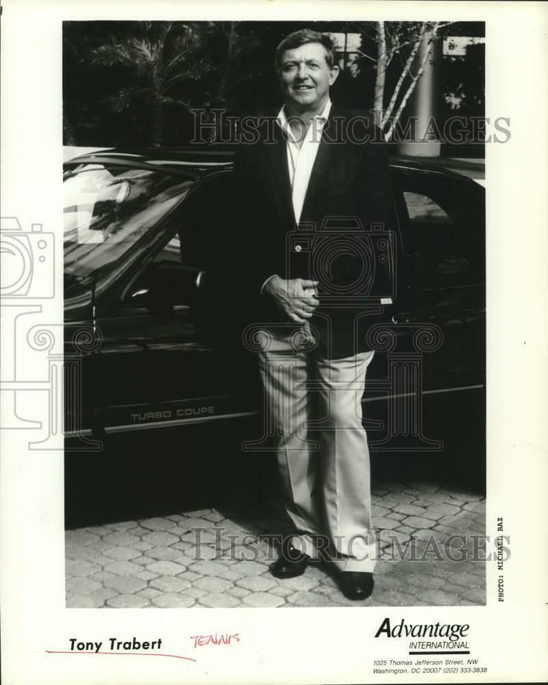 Press Photo Poster painting Tennis player Tony Trabert - hps00537