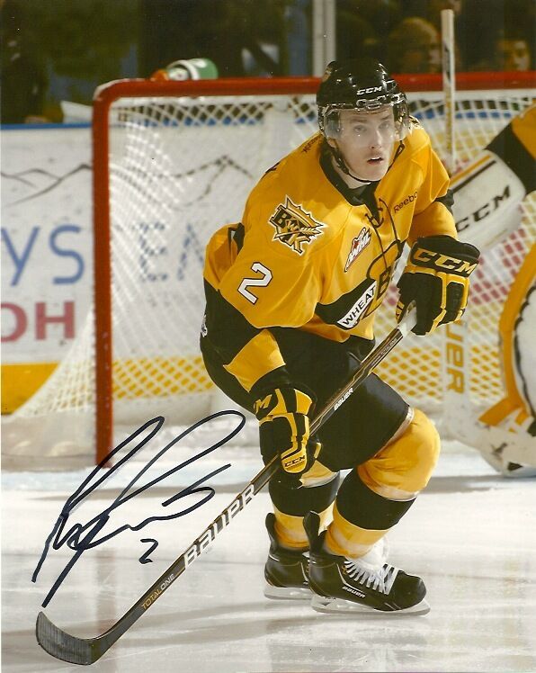 Brandon Wheat Kings Ryan Pulock Autographed Signed 8x10 Photo Poster painting COA SEVEN