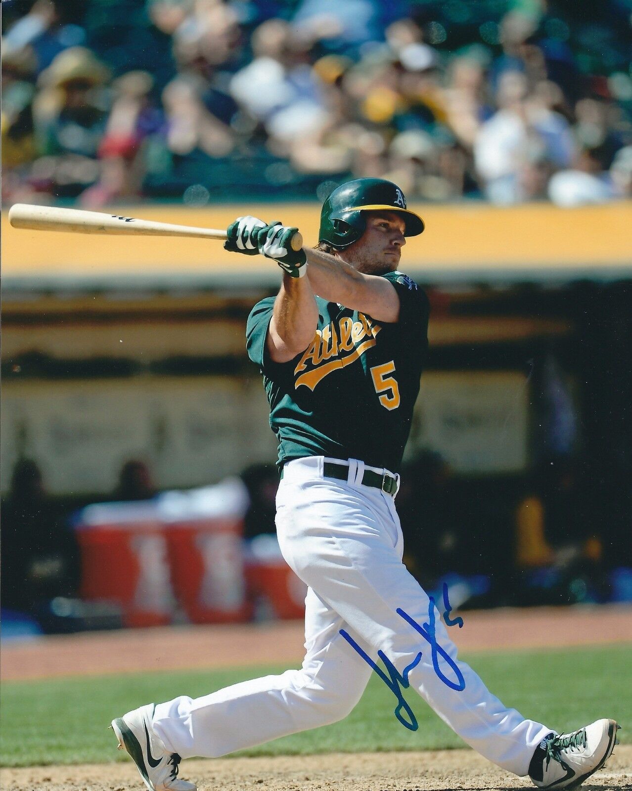 Signed 8x10 JOHN JASO Oakland A's Autographed Photo Poster painting - COA