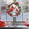 Cardinal de No&euml;l double face - Pendentif bricolage 5d