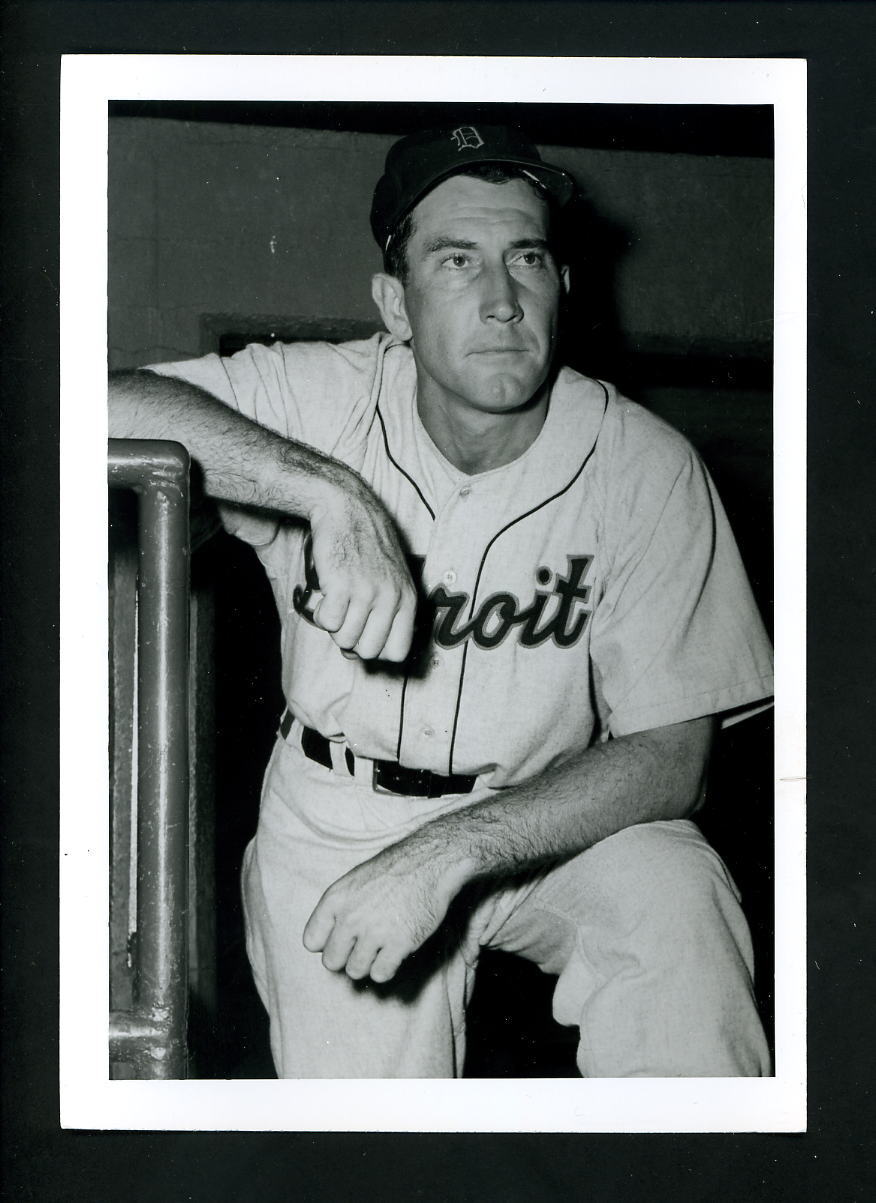 Fred Hutchinson circa 1952 Press Original Photo Poster painting by Don Wingfield Detroit Tigers