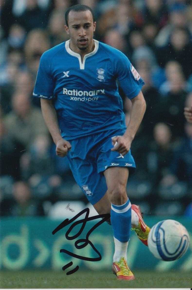 BIRMINGHAM CITY HAND SIGNED ANDROS TOWNSEND 6X4 Photo Poster painting.