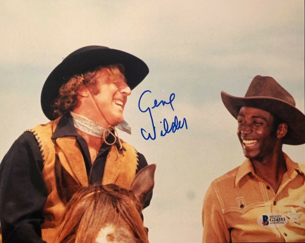 Gene WIlder signed autographed 8x10 Photo Poster painting IN PERSON Blazing Saddles BECKETT BAS