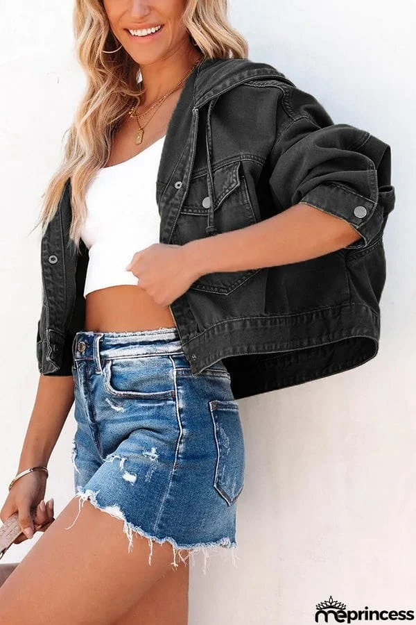 Short But Sweet Crop Hooded Jacket