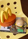 Original design creative hamburger rotating perpetual calendar