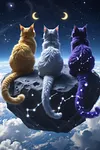 Luxury AB Velvet Diamond Painting Kit - Cat