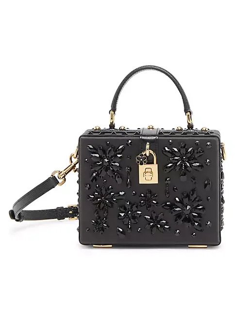 Dolce&Gabbana Embellished Satin Top-Handle Bag