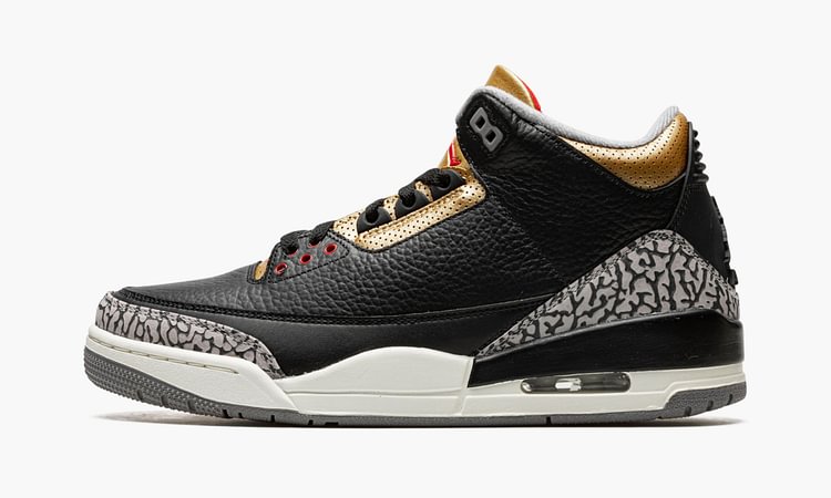 WMNS Air Jordan 3 "Black Cement Gold"