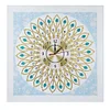 DIY Diamond Painting White Flower Wall Clock Craft Art Decor