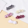 Elegant Velvet Bowknot Hair Pins for Baby Girls