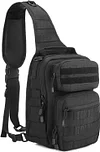 Brusttasche Taktisch Umhängetasche Molle Schultertasche Militärisch Wasserdicht Chest Sling Pack Casual Crossbody Bag für Outdoor Armee Reisen Wandern Camping Jagd