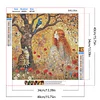 Diamond Painting-5D Full Round Drill Girl and Tree(40x40cm)