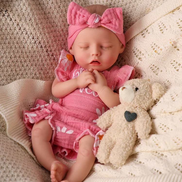 Babeside Twinnie 12" Realistic Silicone Smiling Baby Little Infant Girl