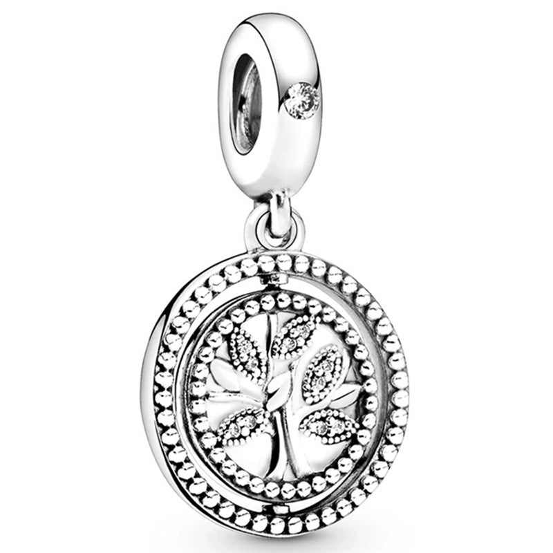 1 PC/Package Metal Rhinestones Plating Inlay Polished Pendant Beads