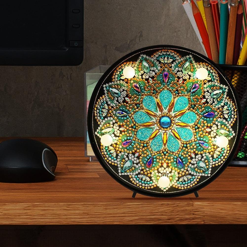 DIY LED Full Drill Special Shaped Diamond Painting Modeling Lamp