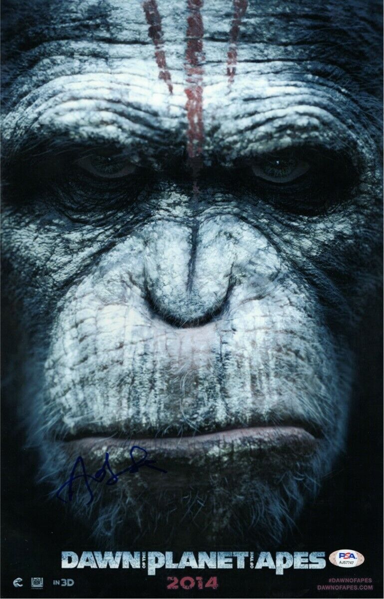 Andy Serkis Signed Autograph 11X17 Photo Poster painting Dawn of Planet of the Apes PSA AJ57747