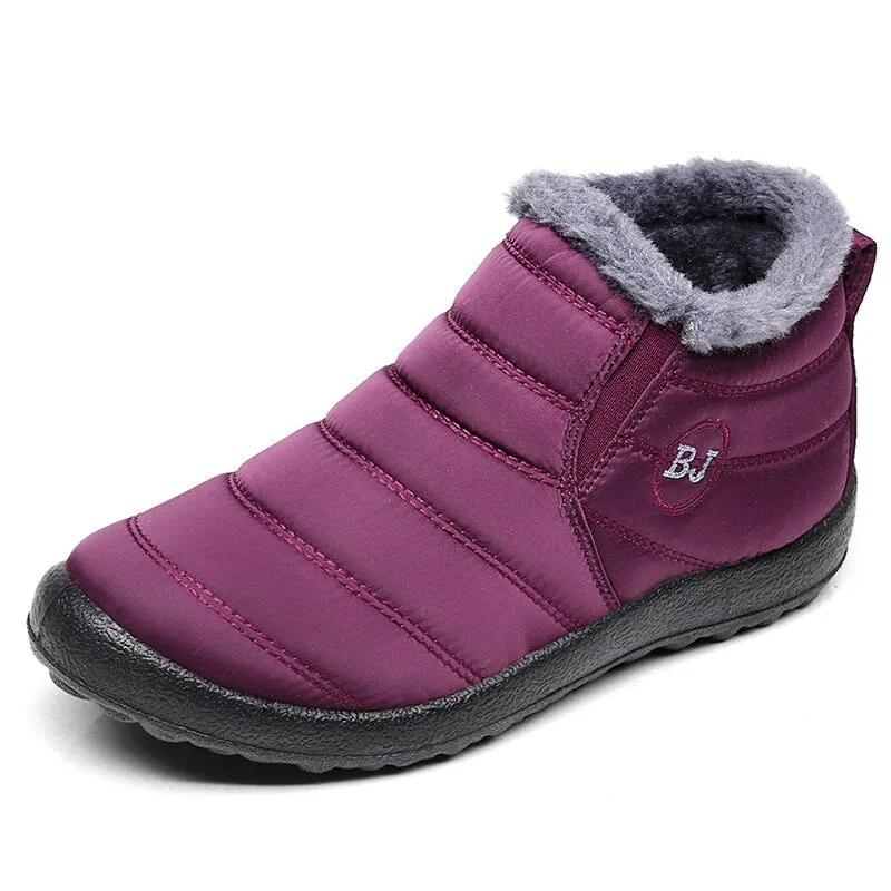 Men Snow Boots 2019 Men Boots Winter Shoes Fashion Men Ankle Boots Waterproof Shoes Warm Fur Slip On Male Shoes