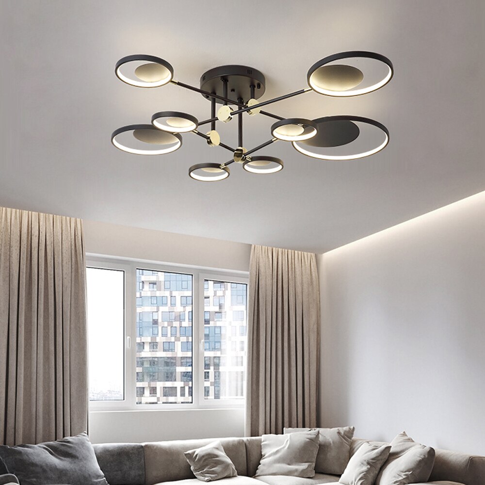 Modern LED Pendant Light Living Room Lighting Fixture Bedroom Kitchen ...