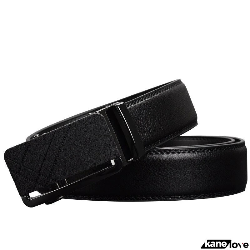 Men's Cowskin Genuine Leather Alloy Buckle Strap Luxury Belts