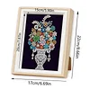 Framed Pearl Diamond Painting - Special Shaped - Vase Bouquets (17x22cm)
