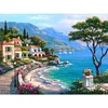 (Counted/Stamped) 14CT/11CT Seaside Town - Cross Stitch 50*40cm/19.69*15.75in