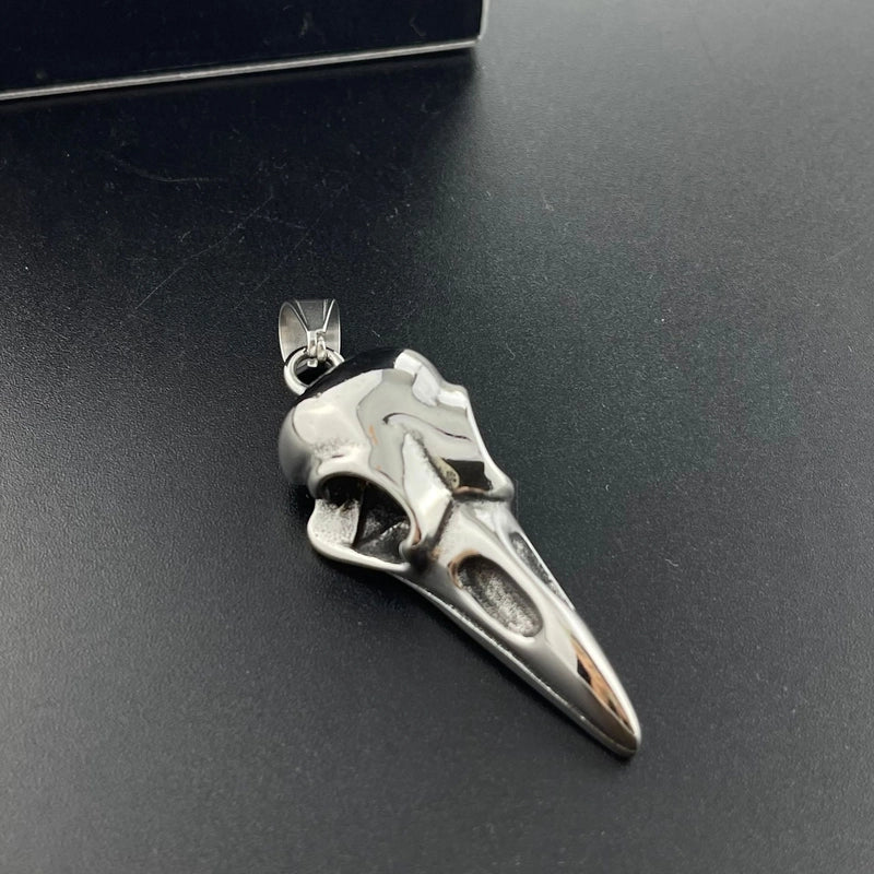 Hip-Hop Punk Animal Skull Stainless Steel Polishing Halloween Men’S Charms Pendant Necklace