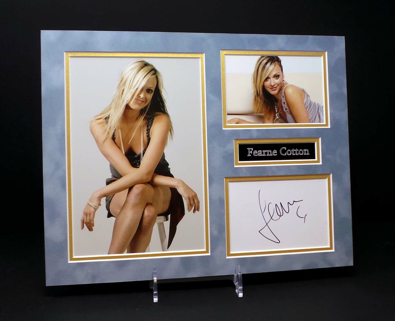 Fearne COTTON Signed Mounted Sexy Photo Poster painting Display AFTAL RD COA Radio TV Presenter