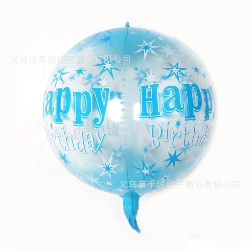 5 Pieces Birthday Letter Aluminum Film Party Balloon