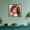 Diamond Painting -DIY Full Round Drill Toy Bear And Girl
