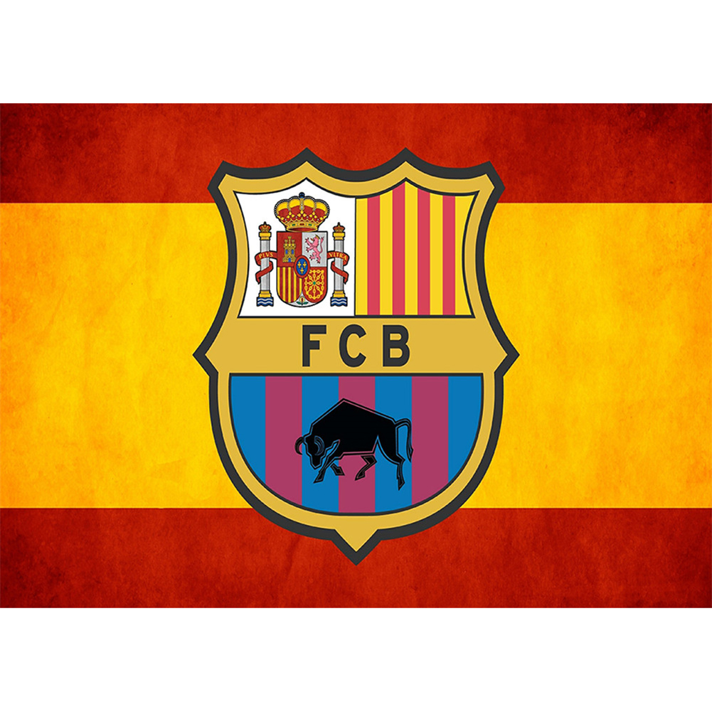 

40*30CM - Round Drill Diamond Painting - Football FC Barcelona, 501 Original