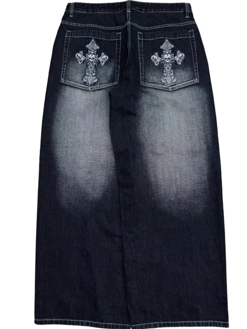 2025 New Y2k punk High Street original trend micro horn skinny jeans Men's pants Biker rock style low-rise fashion stretch pants