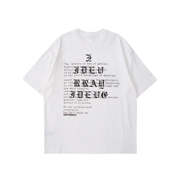 Man Summer T Shirt Printed Round Neck