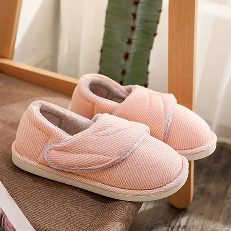 Jangj Slippers For Women Adjustable Closure Hook & Loop Home Ladies slippers Memory Foam fluffy Slippers indoor Lazy shoes
