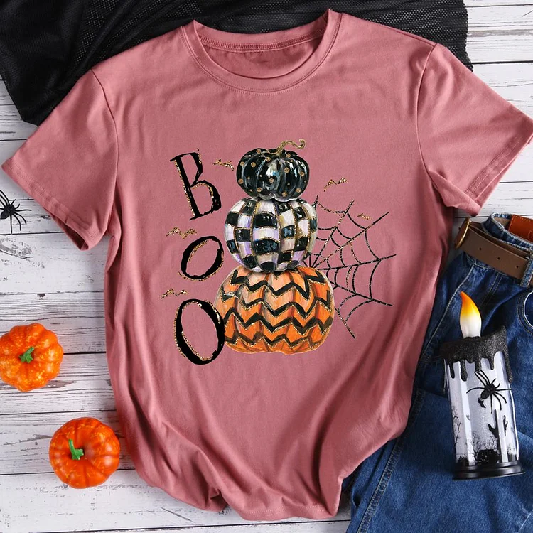 Boo  Pumpkin T-Shirt Tee-08062