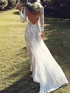 Crochet Carving Gauze Long Sleeves Maxi Dresses
