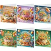 (US Only)6PCS DIY Diamond Art Greeting Cards Birthday Theme Congratulations Cards & Gifts