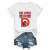 She Loves the D Denver Football Tee