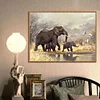 Diamond Painting-DIY Full Round Drill Elephants