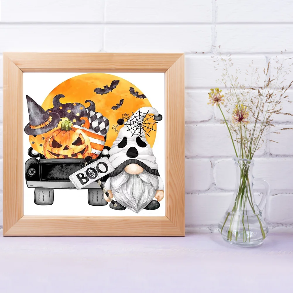 Halloween Pumpkin Cargoblin Diamond Painting Kits Full Round Drill Home Decor