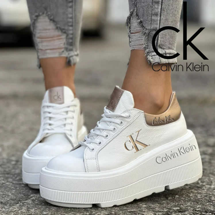 Calvin Klein® 2025 New White Platform Shoes